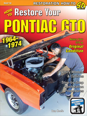 cover image of How to Restore Your GTO